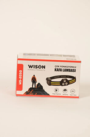 Wison Ws-2030 Çok Fonksiyonlu Kafa Lambası Siyah
