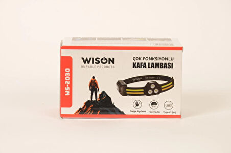 Wison Ws-2030 Çok Fonksiyonlu Kafa Lambası Siyah