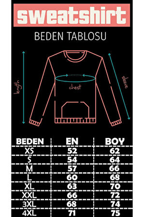 The Beatles Yazılı Unisex Oversize Müzik Grubu Sweatshirt