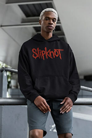 Slipknot The Subliminal Verses Yazılı Unisex Oversize Rock Metal Grubu Hoodie