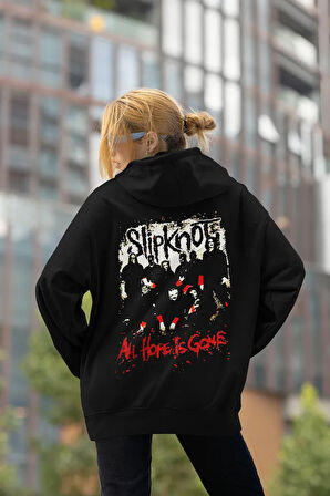 Slipknot All Hope Is Gone Yazılı Unisex Oversize Hoodie