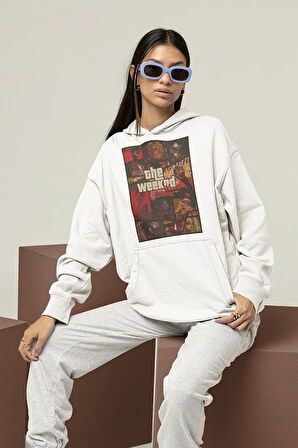 The Weeknd After Hours Gta Temalı Baskılı Unisex Oversize Hoodie