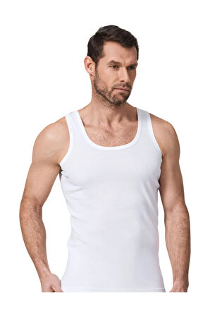 12 Adet Beyaz Renk  Ribana Atlet