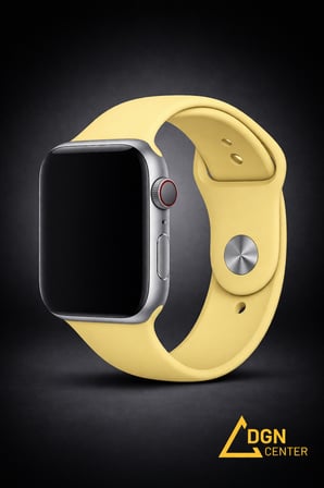 Apple Watch 38 mm (1. , 2. ve 3. Nesil) Uyumlu Premium Silikon Kordon