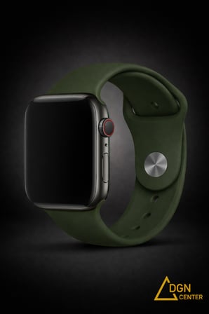 Apple Watch 38 mm (1. , 2. ve 3. Nesil) Uyumlu Premium Silikon Kordon