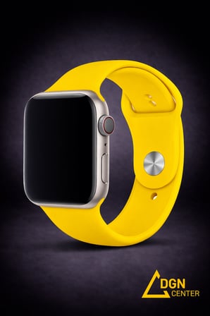 Apple Watch 38 mm (1. , 2. ve 3. Nesil) Uyumlu Premium Silikon Kordon