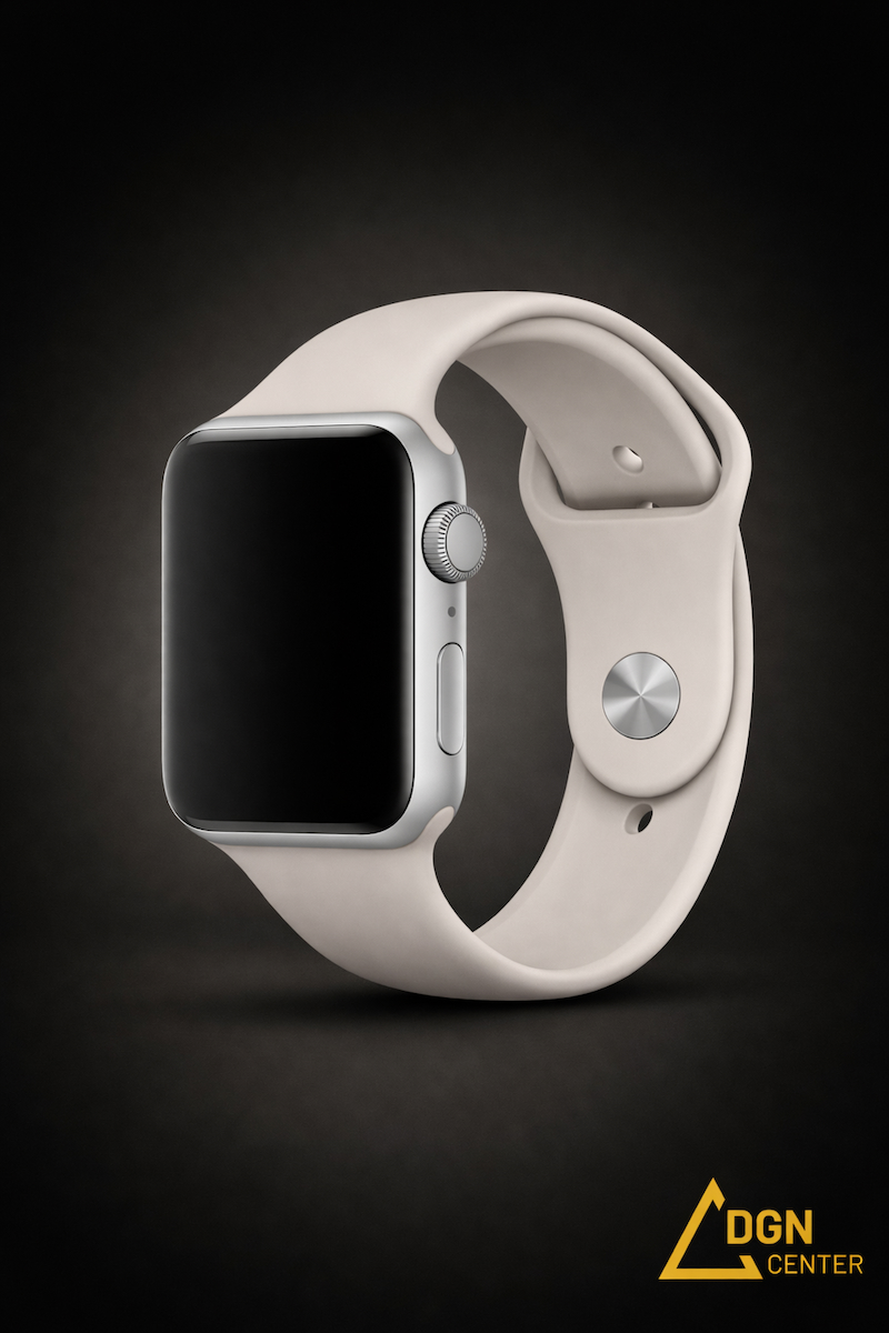 Apple Watch 38 mm (1. , 2. ve 3. Nesil) Uyumlu Premium Silikon Kordon