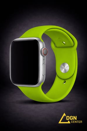 Apple Watch 38 mm (1. , 2. ve 3. Nesil) Uyumlu Premium Silikon Kordon
