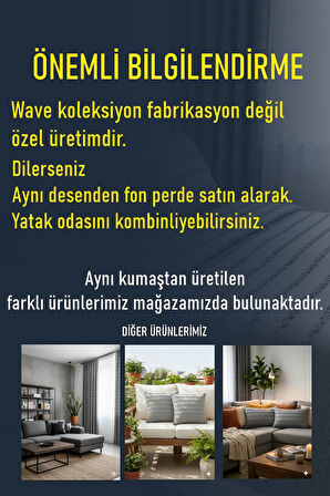 Wave Koleksiyon Krem Yatak Örtüsü Seti 260x250 cm + 4 Yastık Kılıfı