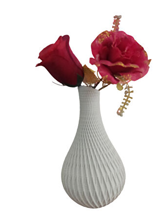 3D Baskı Dekoratif Vazo – 18 cm