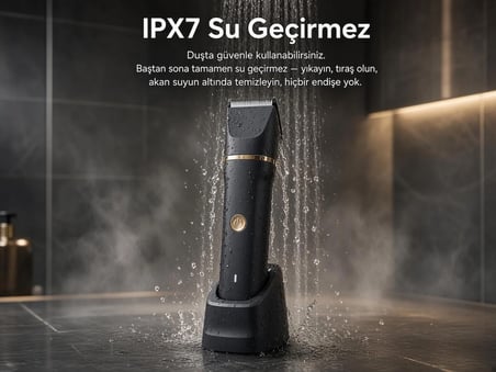 Wablow Erkek Bakım Seti, Yüz/Saç/Vücut Tıraş Makinesi, Islak / IPX7 Su Geçirmez,Seramik Bıçak Şarj Standlı (GARANTII)