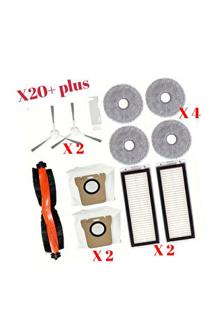 Xiaomi Mi Robot X20+ plus uyumlu fırça yedek parça seti
