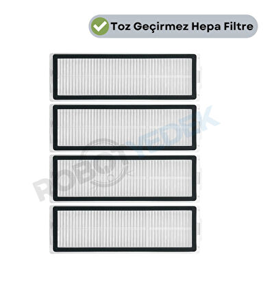 Xiaomi X20 Max X20 Pro (PLUS DEĞİL!) Uyumlu Yedek Hepa Filtre-4 Parça