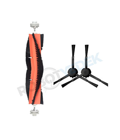 Xiaomi X20 Max X20 Pro (PLUS DEĞİL!) Uyumlu Yedek Ana Fırça ve Yan Fırça-3 Parça