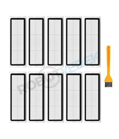 Xiaomi X20 Plus Uyumlu Yedek Hepa Filtre ve Temizleme Fırçası-11 Parça
