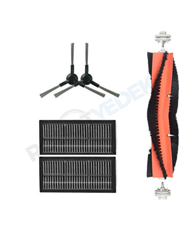 Dreame X30 Ultra Uyumlu Mopsuz Fırça Hepa Filtre Seti-5 Parça