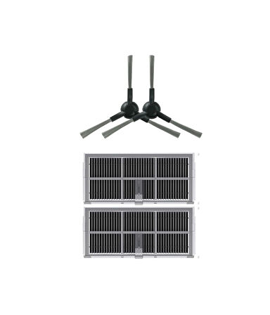 Dreame X30 Ultra Uyumlu Hepa Filtre ve Yan Fırça-4 Parça