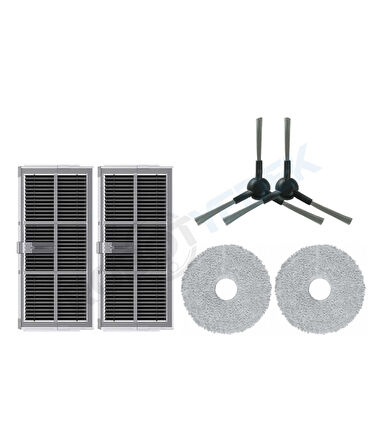 Dreame X30 Ultra Uyumlu Hepa Filtre Yan Fırça Mop-6 Parça
