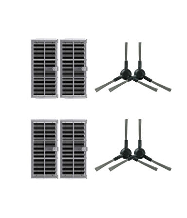 Dreame X30 Ultra Uyumlu Hepa Filtre ve Yan Fırça-8 Parça