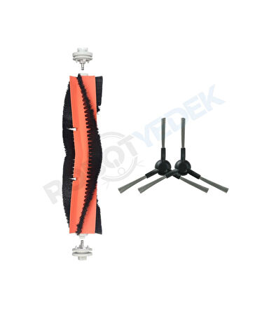 Dreame X30 Ultra Uyumlu Ana Fırça ve Yan Fırça-3 Parça