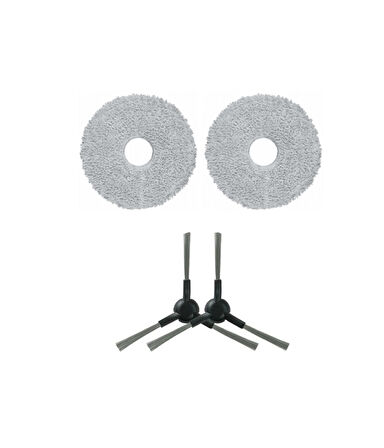 Dreame X30 Ultra Uyumlu Mop ve Yan Fırça-4 Parça