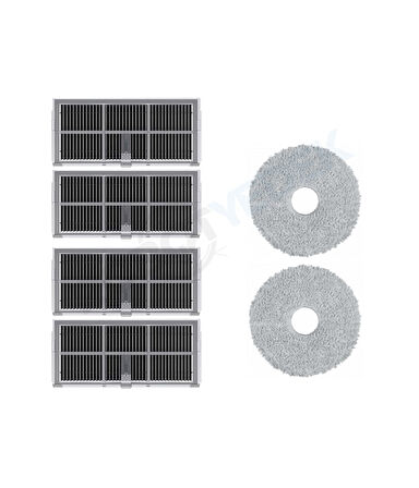 Dreame X30 Ultra Uyumlu Hepa Filtre ve Mop-6 Parça