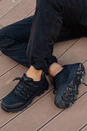 Günlük Siyah Erkek Bot Kürklü Fermuarlı ve Bağcıklı Burun ve Topuk Koruma 36-47 Numara x5-x6