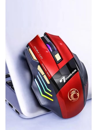 DNR Bilişim GW-X7 Kablosuz Oyuncu Mouse RGB Işıklı Şarj Edilebilir Bluetooth 5.0