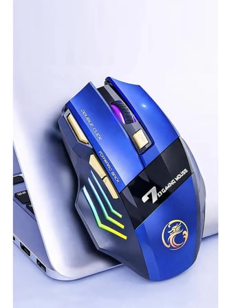 DNR Bilişim GW-X7 Kablosuz Oyuncu Mouse RGB Işıklı Şarj Edilebilir Bluetooth 5.0