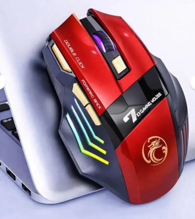 DNR Bilişim GW-X7 Kablosuz Oyuncu Mouse RGB Işıklı Şarj Edilebilir Bluetooth 5.0