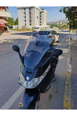 Piaggio X8 200 Siperlik Ön Cam 2004 2006 Model 58cm Açıkfüme Renkli 4mm