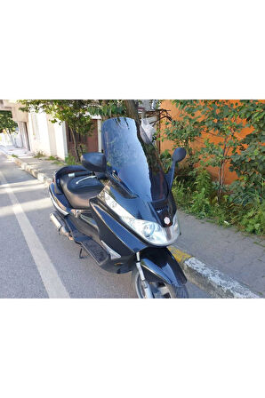 Piaggio X8 200 Siperlik Ön Cam 2004 2006 Model 58cm Açıkfüme Renkli 4mm