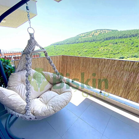 80CM Yükseklik X 300CM Genişlik Bambu Kamış Hasır Çit Dekoratif Bahçe Balkon ve Duvar Çiti .