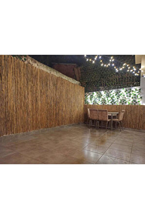 80CM Yükseklik X 600CM Genişlik Bambu Kamış Hasır Çit Dekoratif Bahçe Balkon ve Duvar Çiti .