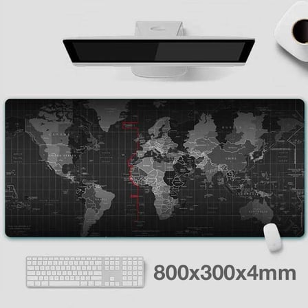 ALLY Dünya Desenli RGB Led Işıklı Oyuncu Mouse Pad 300*800*4MM-1852