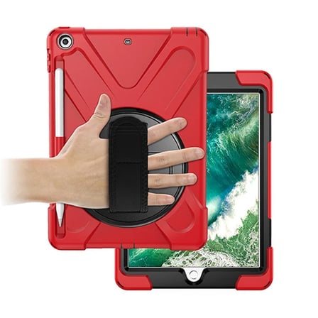 İPad 9.72017 İPad 9.7 2018 Kalem Yerli Standlı Zırh Kılıf/shockproof case-1852