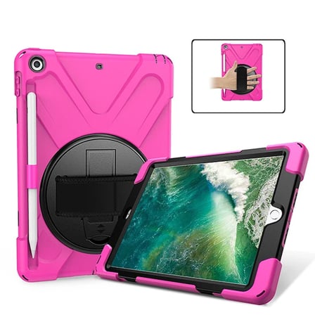 İPad 9.72017 İPad 9.7 2018 Kalem Yerli Standlı Zırh Kılıf/shockproof case-1852