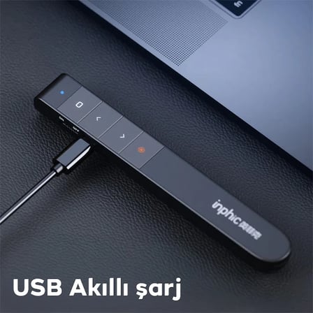 İNPHİC PL1 Projeksiyon Multimedya Sunum Şarjlı Kırmızı Lazerli Uzaktan Kumanda-1852