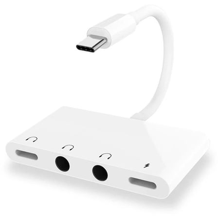 ALLY Andriod Usb Type C 4in1 Otg Ses Adaptörü Çift DC 3.5MM Jack-1852