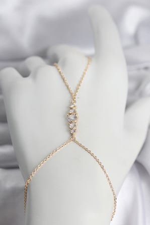 Pirinç Gold Renk Zirkon Taşlı Kadın Şahmeran -1492