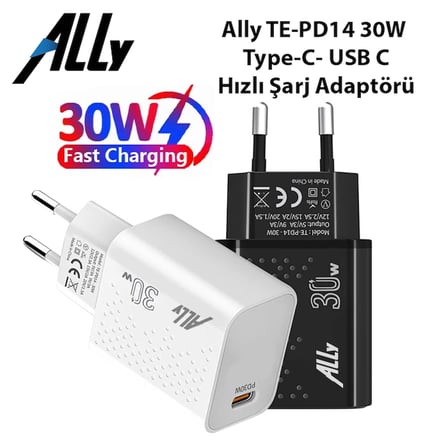 Ally TE-PD14 30W Type-C- USB C Hızlı Şarj Adaptörü-1852