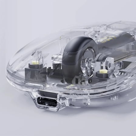 İNPHİC X5 Kablosuz Fare Şarj Edilebilir Sessiz Kullanım 2.4G Transparan USB Mouse-1852