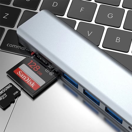 Ally 7in1 USB 3.1 HDMI 4K 30HZ 2K 1080P Type-C HUB Adaptör Dönüştürücü-1852