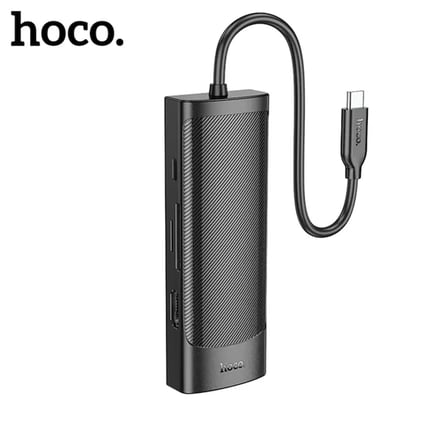 Hoco HB44 Type-C to HDMI + RJ45 + 100Mbps + SD/TF + USB3.0 + USB2.0 PD + 4K 30Hz Hub-1852