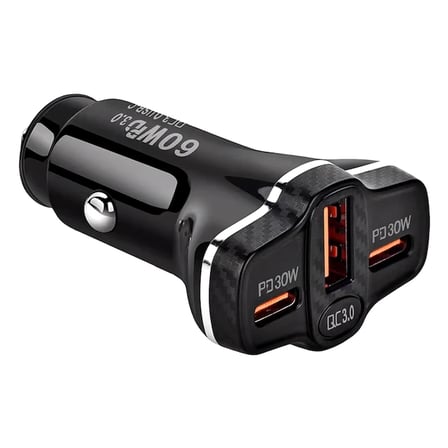 ALLY PD62 2xType-C + USB 78W Araç Çakmaklık Hızlı Şarj Aleti Araç Şarjı-1852