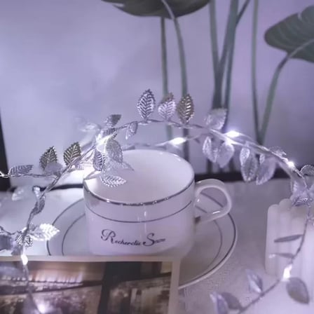 3 Metre Yaldızlı Gümüş Led Işık