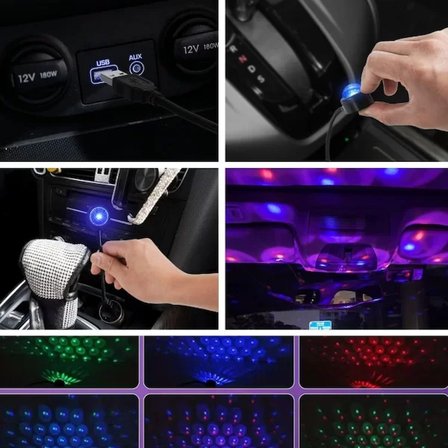 Sese Duyarlı Usb Araç İçi Ambiyans Işığı
