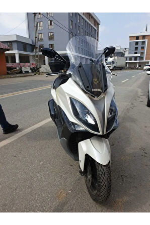 Kymco Xciting 400 İ Siperlik Ön Cam 2015 Model 72cm Şeffaf Renkli 4mm UZUN CAM