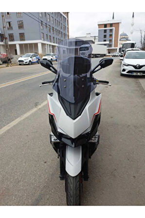 Kymco Xciting VS 400 Siperlik Ön Cam 2023 2024 Model 66cm Açıkfüme Renkli 4mm