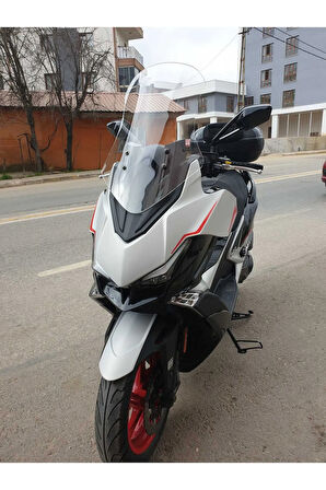 Kymco Xciting VS 400 Siperlik Ön Cam 2023 2024 Model 66cm Şeffaf Renkli 4mm